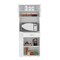 Tuhome Capienza Pantry Cabinet, Two Shelves, Double Door, One Drawer, Three Side Shelves, White ALB6481 - alternate 6